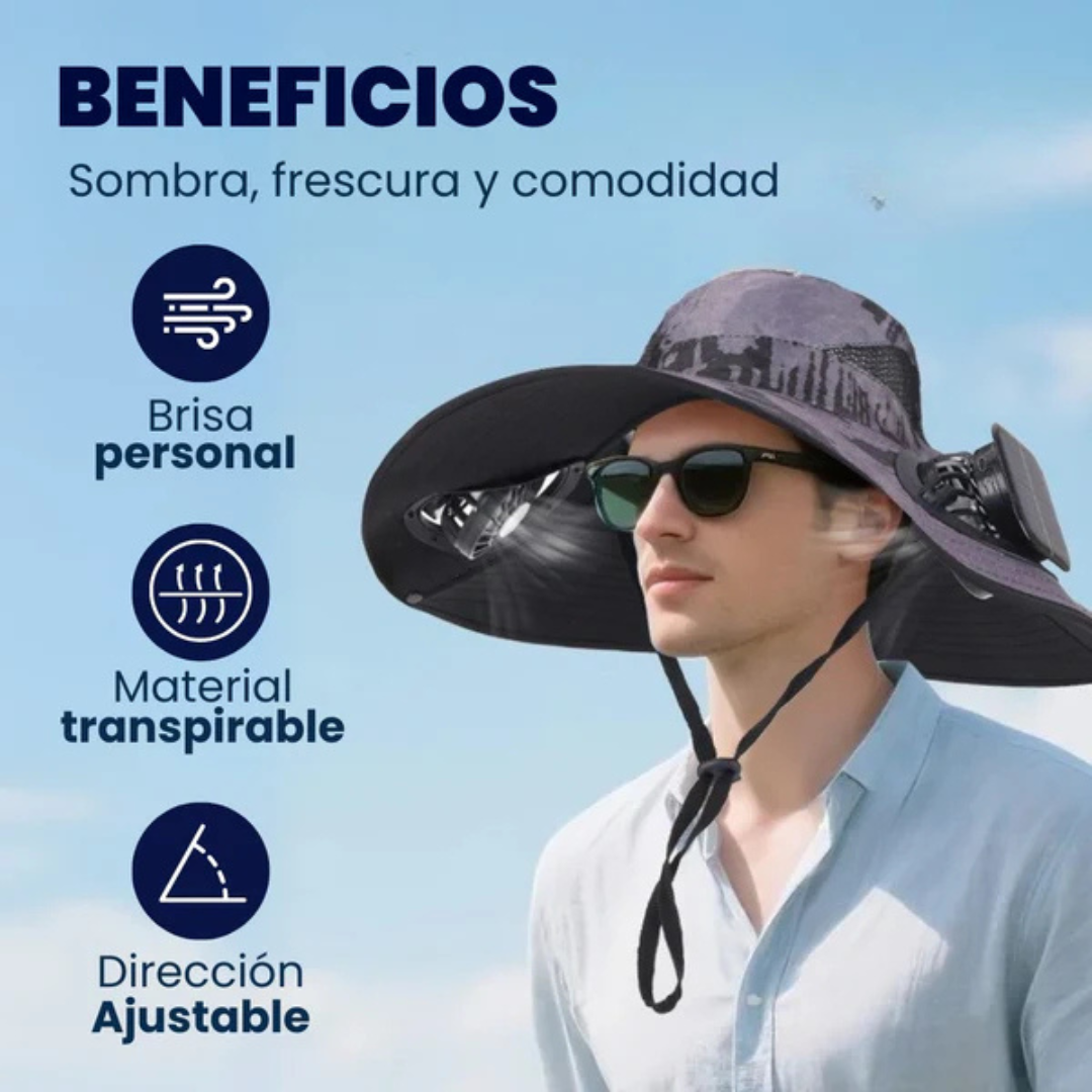 SOMBRERO CON VENTILADORES- AIR PRO